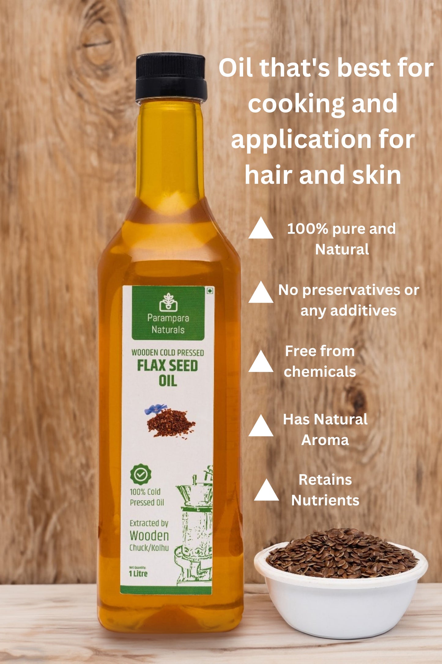 Buy Parampara Naturals Flax seed oil