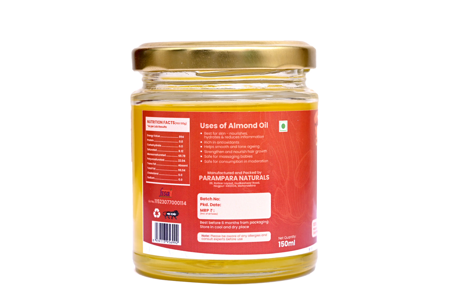 Best oil for baby Almond oil