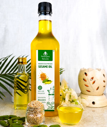 Wood Pressed Sesame Oil (तिल तेल)