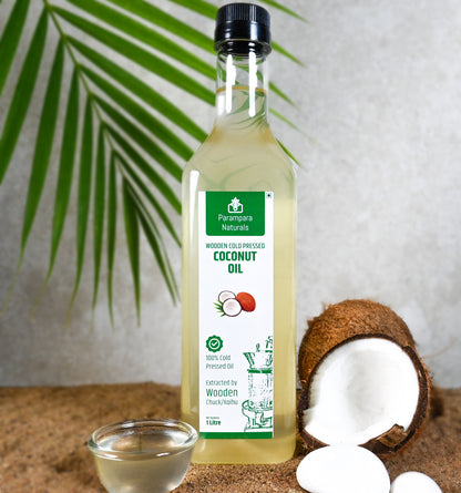 Wood Pressed Coconut Oil (नारियल / खोबरे तेल)