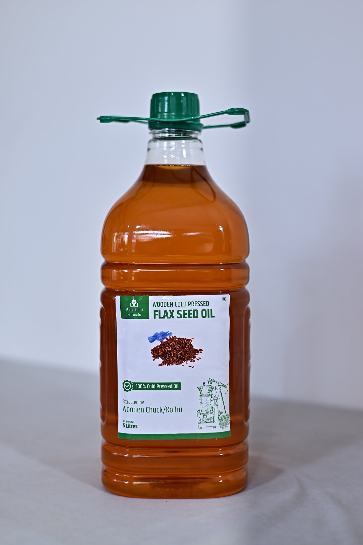 Wood Pressed Flax Seed Oil (अलसी / जवस तेल)