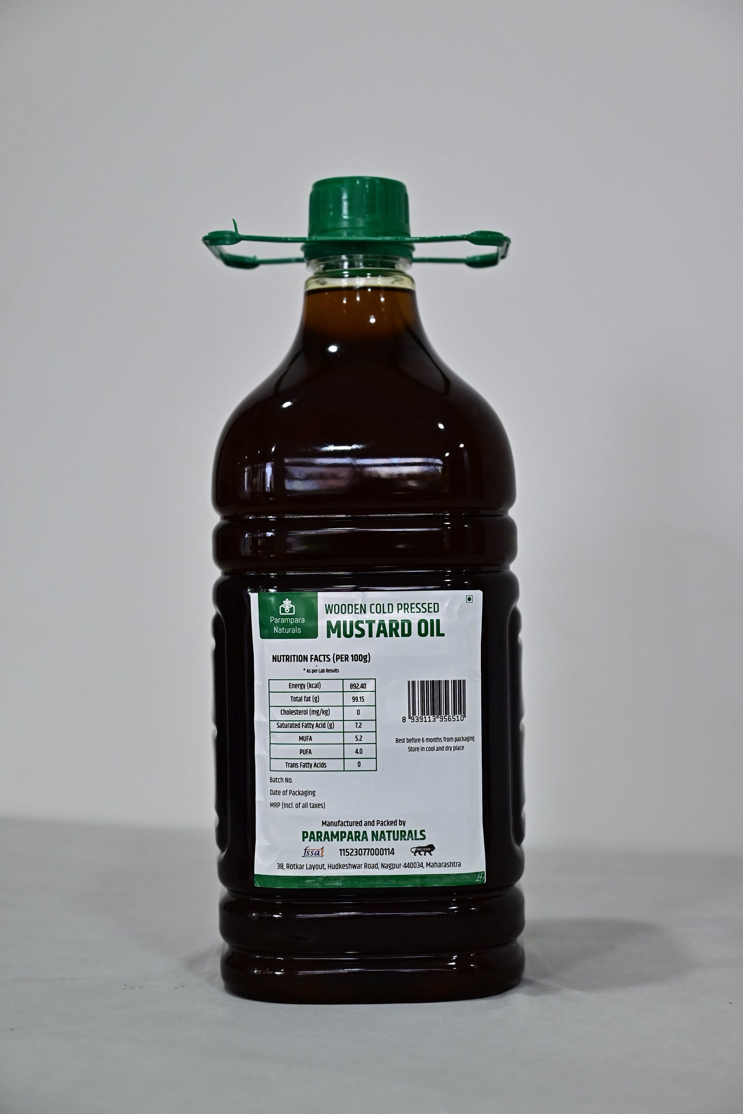 Wood Pressed Mustard Oil (सरसो / मोहरी तेल - 5L & 10L)